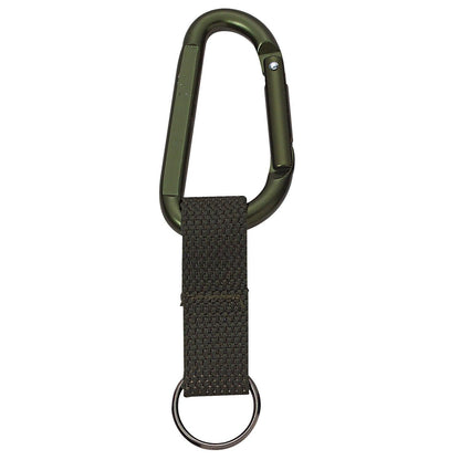 Jumbo 80MM Carabiner With Web Strap Key Ring - Tactical Choice Plus