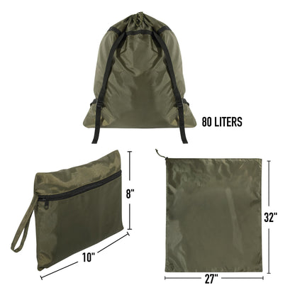 Packable Laundry Bag Backpack - Tactical Choice Plus