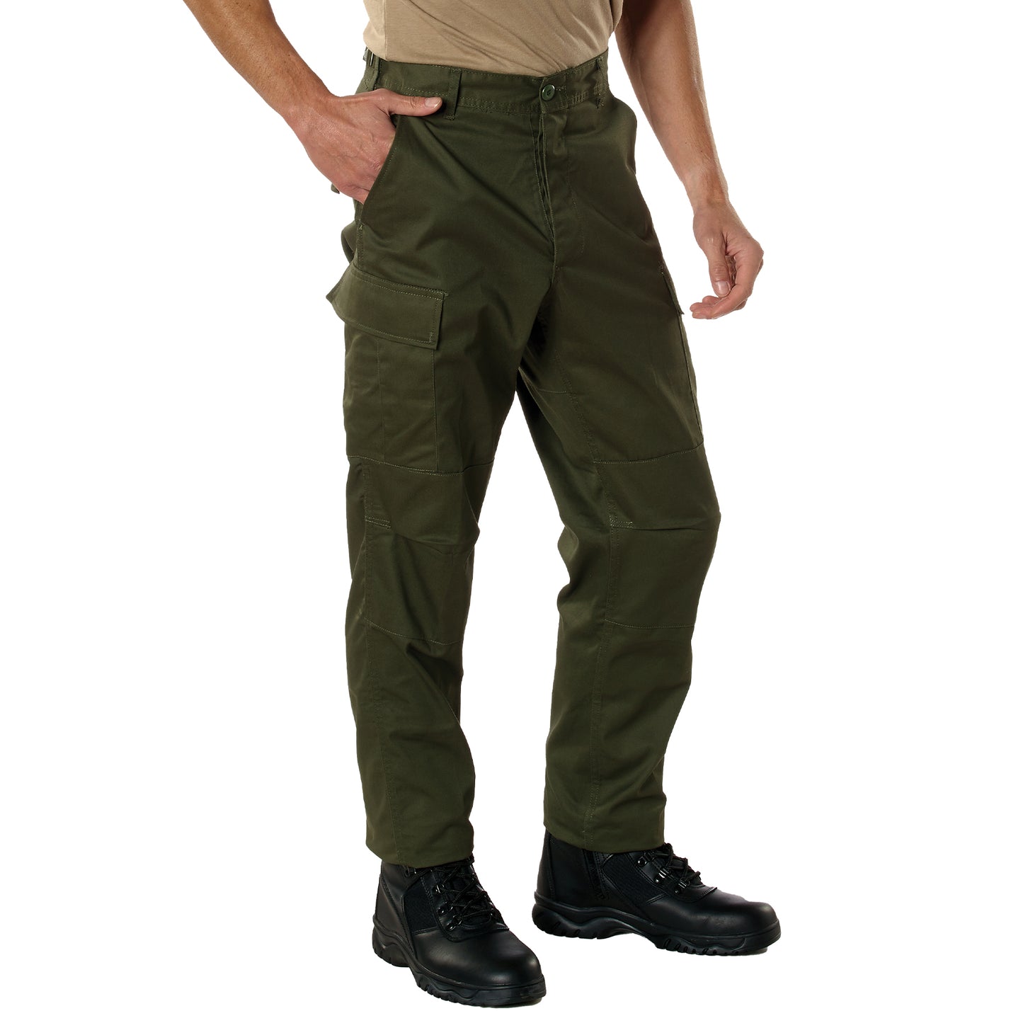 Relaxed Fit Zipper Fly BDU Pants