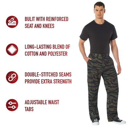 Relaxed Fit Zipper Fly BDU Pants