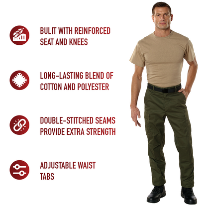 Relaxed Fit Zipper Fly BDU Pants