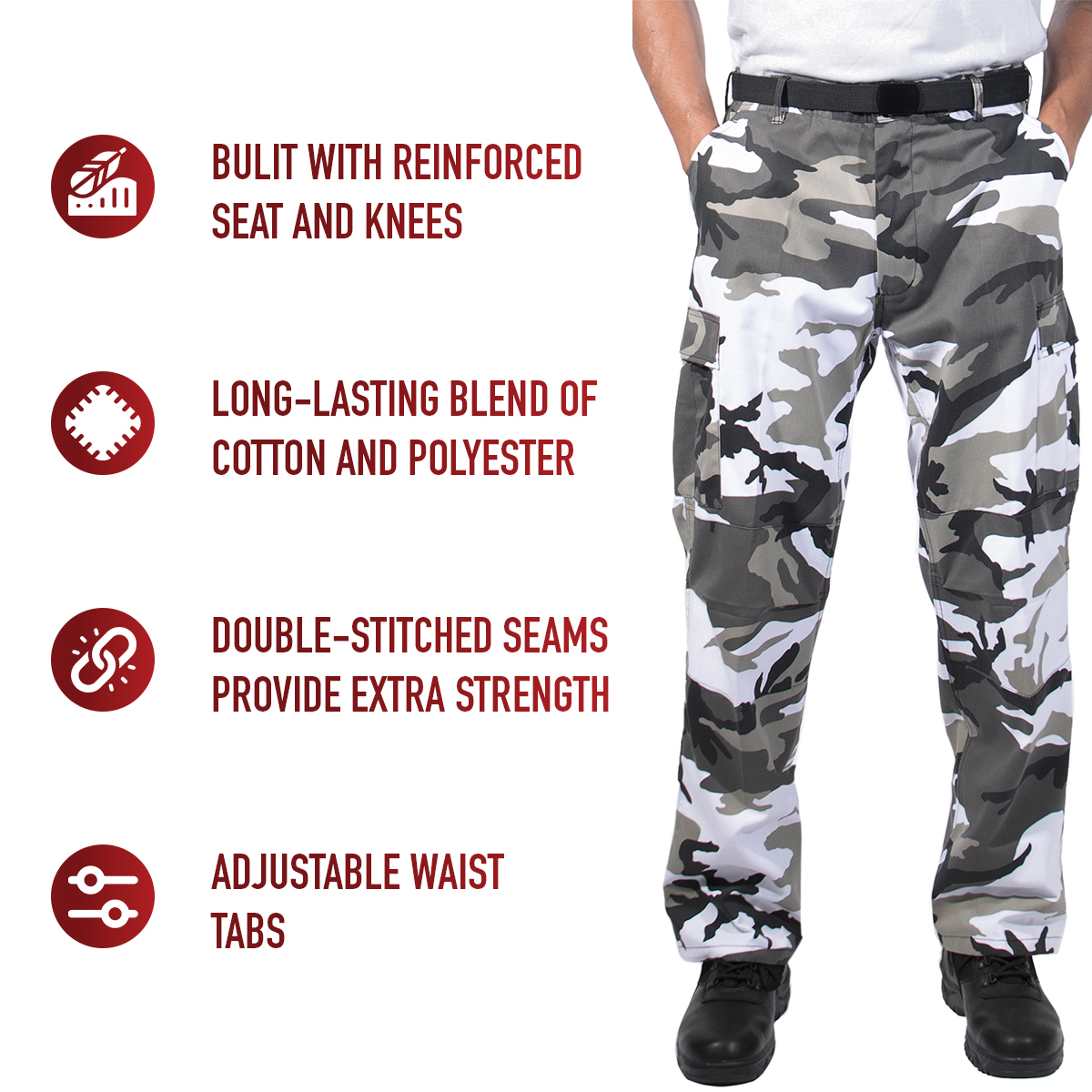 Relaxed Fit Zipper Fly BDU Pants