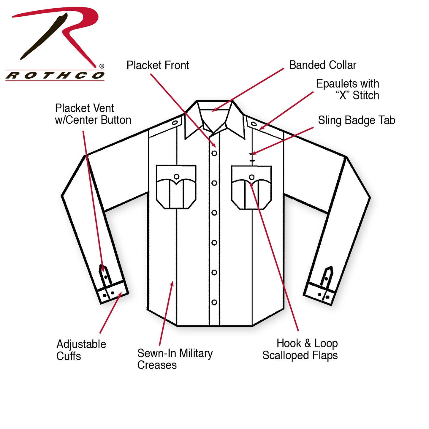 Long Sleeve Uniform Shirt