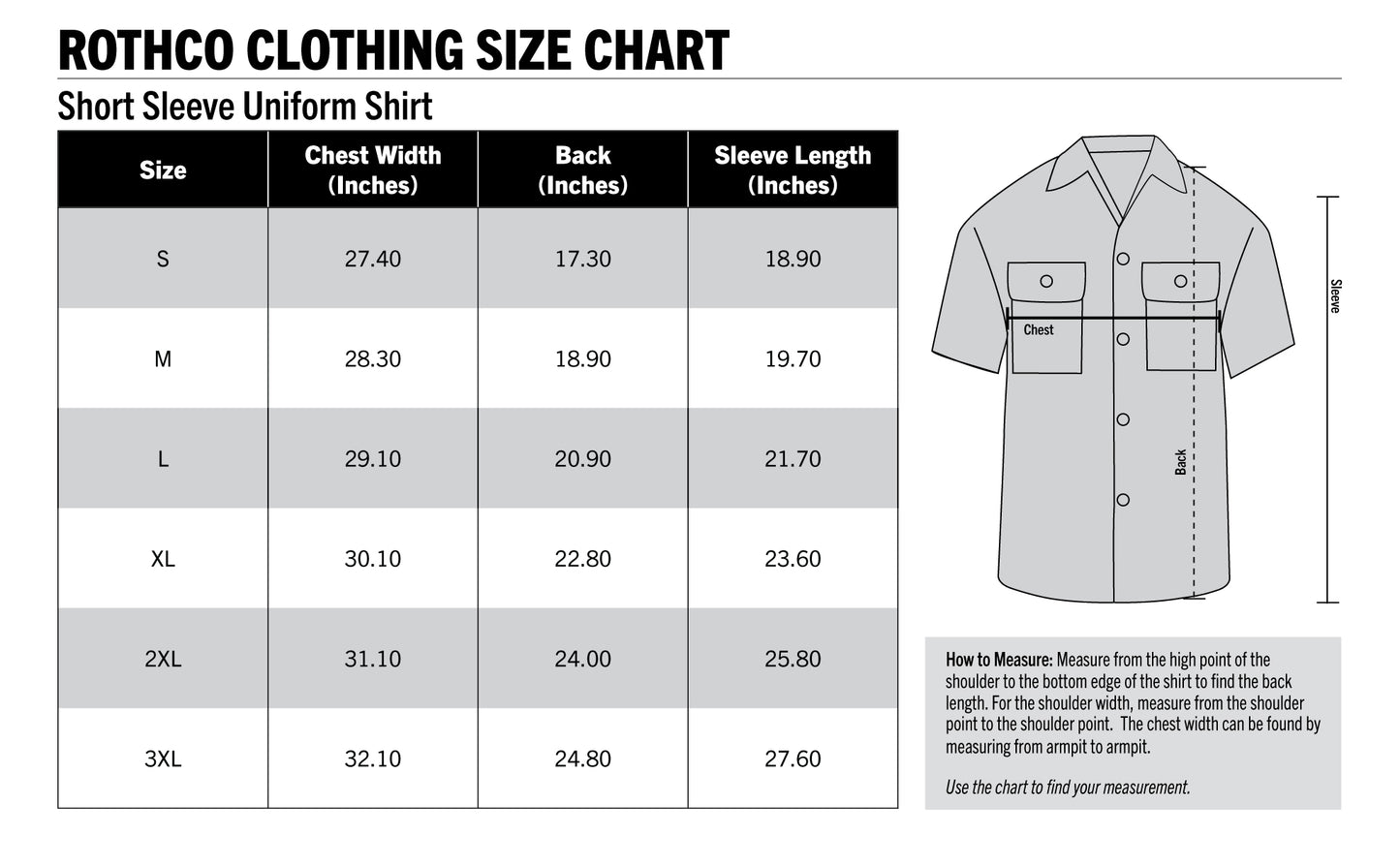 Rothco Short Sleeve Uniform Shirt