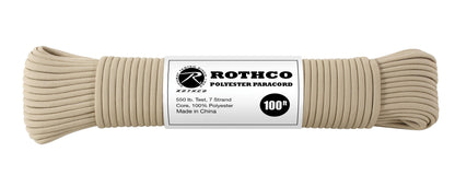 550lb Type III Polyester Paracord - Tactical Choice Plus