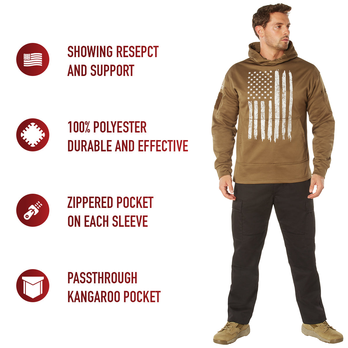 U.S. Flag Concealed Carry Hoodie