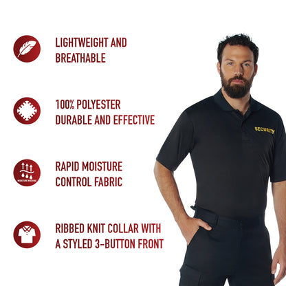 Moisture Wicking Security Polo Shirt