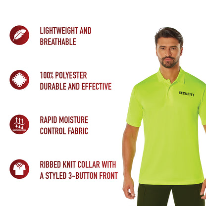 Moisture Wicking Security Polo Shirt
