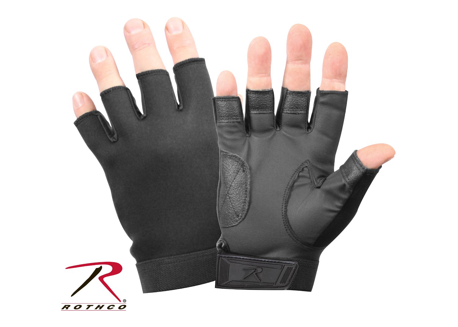 Rothco Fingerless Stretch Fabric Duty Gloves - Tactical Choice Plus