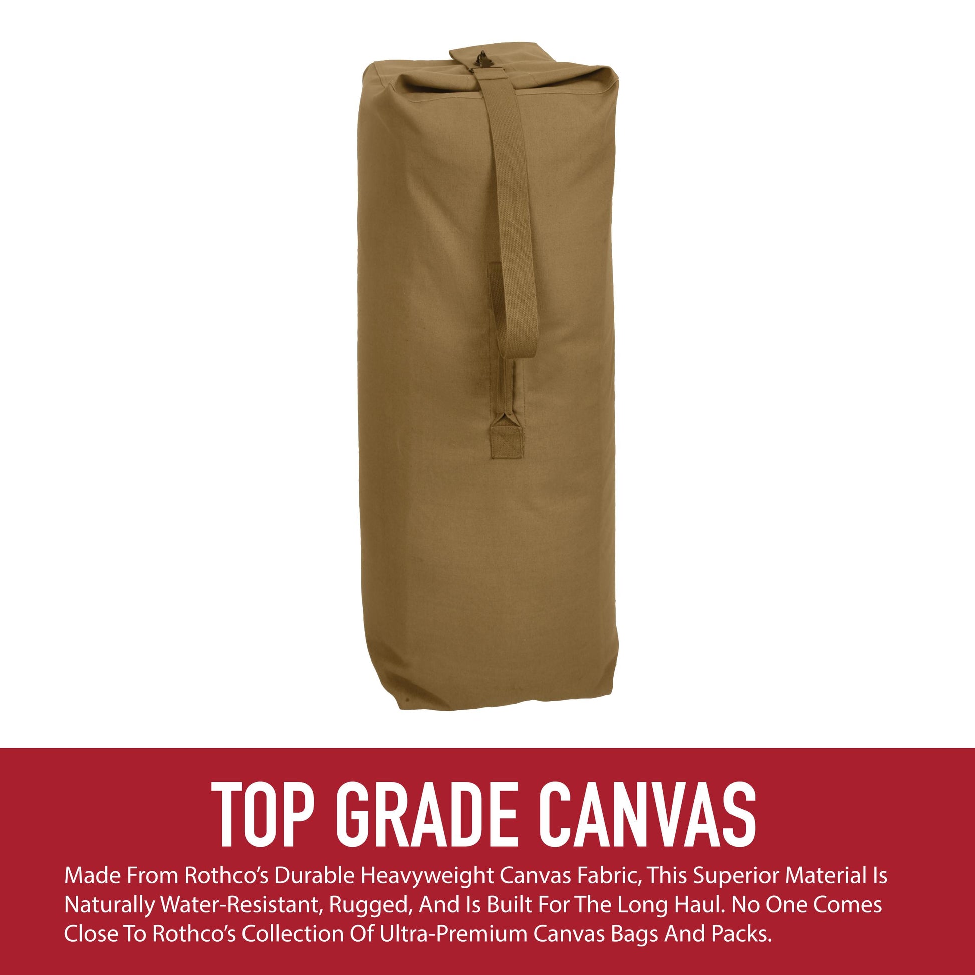 Heavyweight Top Load Canvas Duffle Bag - Tactical Choice Plus