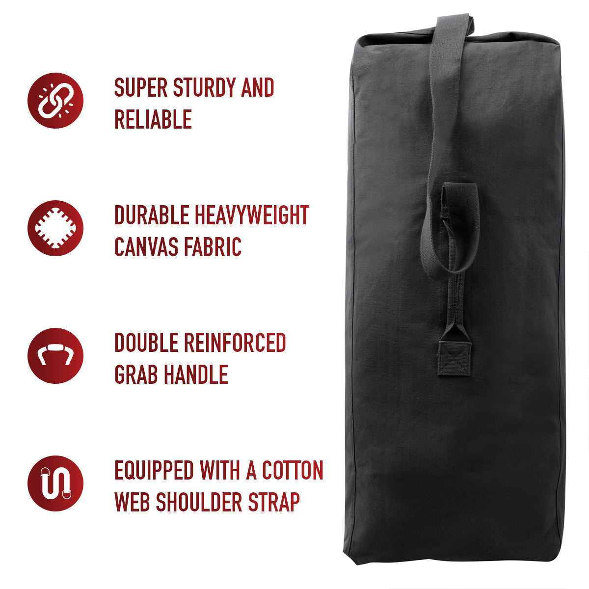 Heavyweight Top Load Canvas Duffle Bag