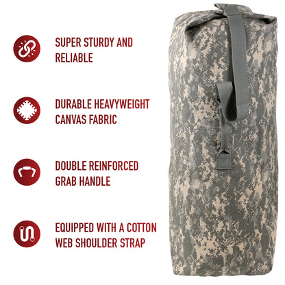 Heavyweight Top Load Canvas Duffle Bag