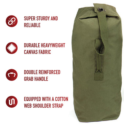 Heavyweight Top Load Canvas Duffle Bag