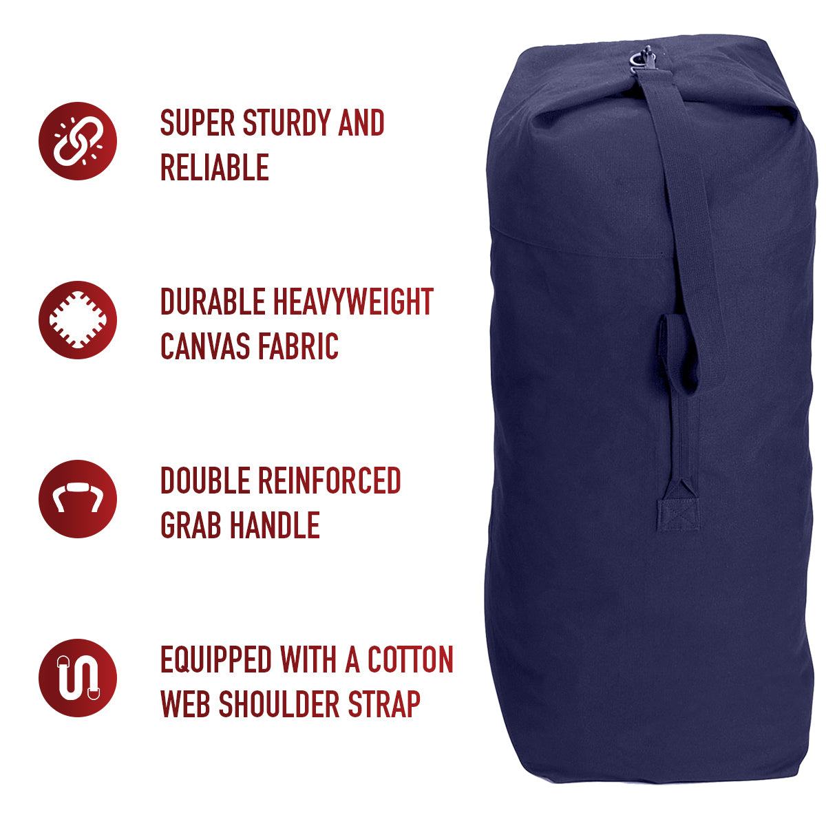 Heavyweight Top Load Canvas Duffle Bag