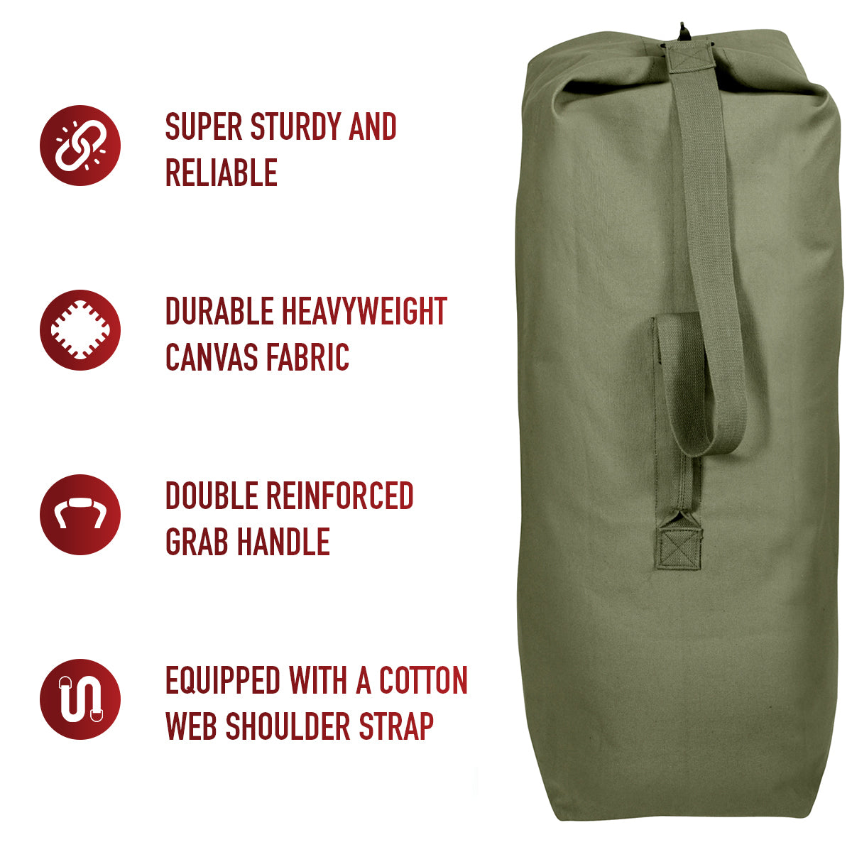 Heavyweight Top Load Canvas Duffle Bag