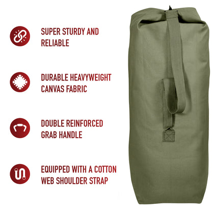 Heavyweight Top Load Canvas Duffle Bag