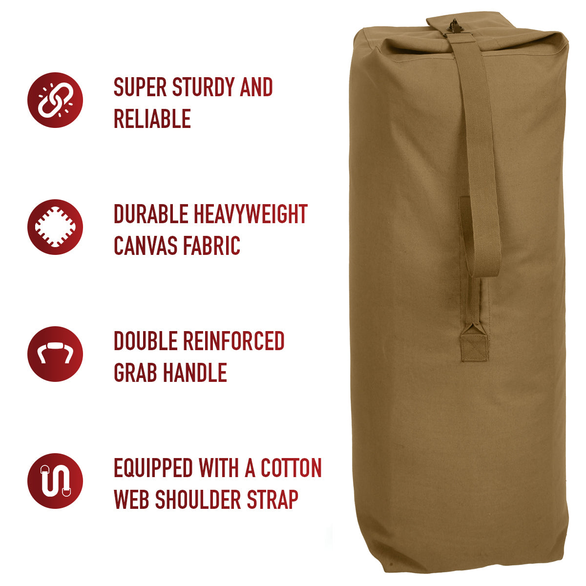 Heavyweight Top Load Canvas Duffle Bag