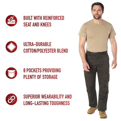 Vintage Paratrooper Cargo Fatigue Pants