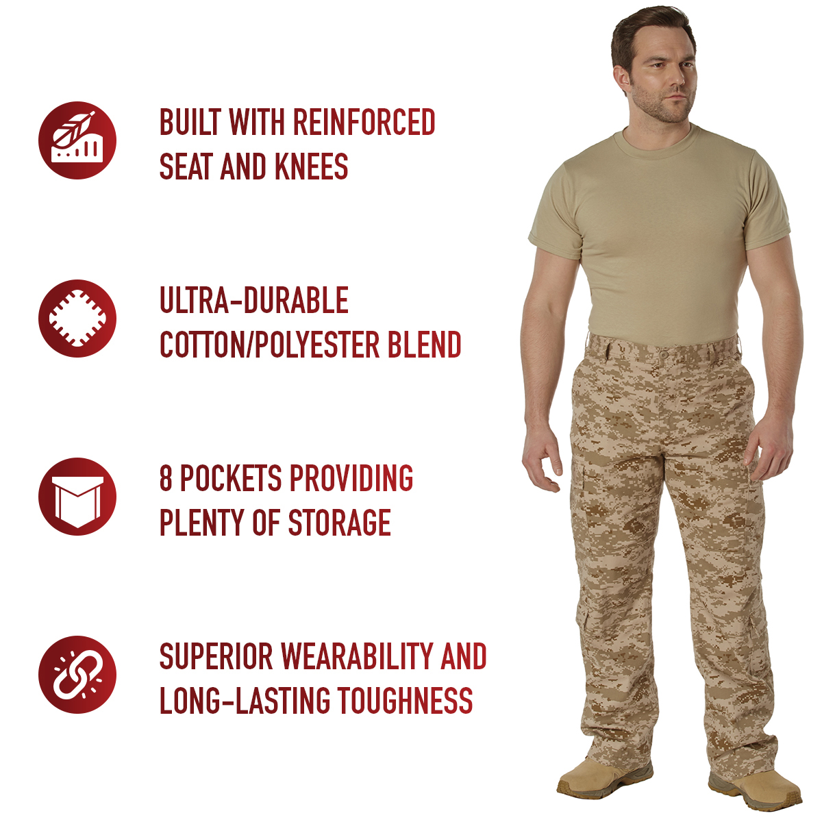 Vintage Paratrooper Cargo Fatigue Pants