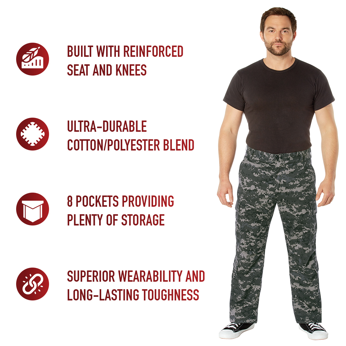 Vintage Paratrooper Cargo Fatigue Pants