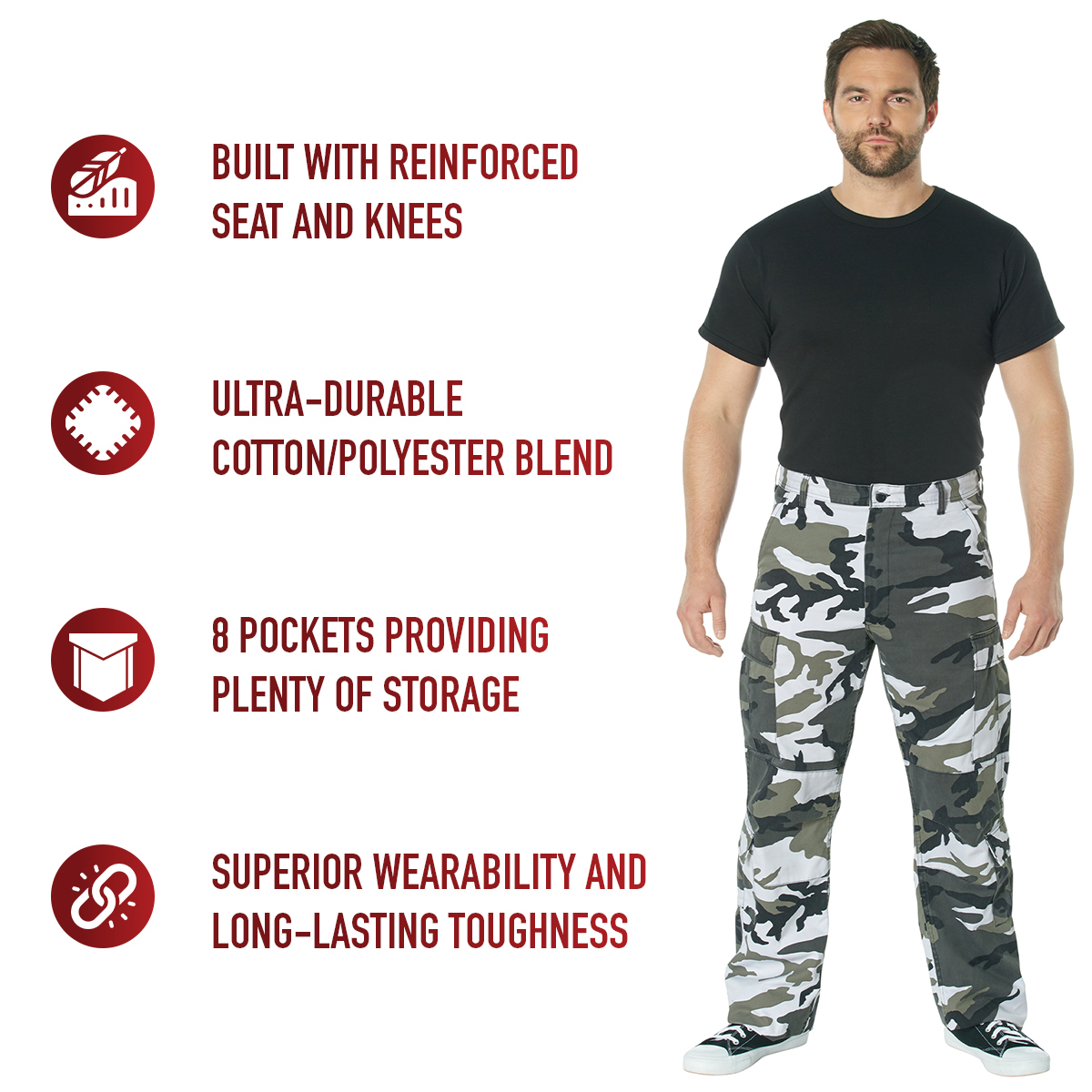 Vintage Paratrooper Cargo Fatigue Pants