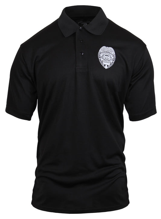 Moisture Wicking Security Polo Shirt With Badge - Tactical Choice Plus