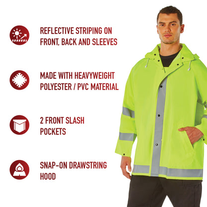 Safety Reflective Rain Jacket