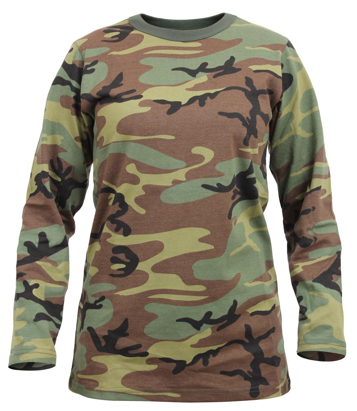 Rothco Womens Long Sleeve Camo T-Shirt - Tactical Choice Plus