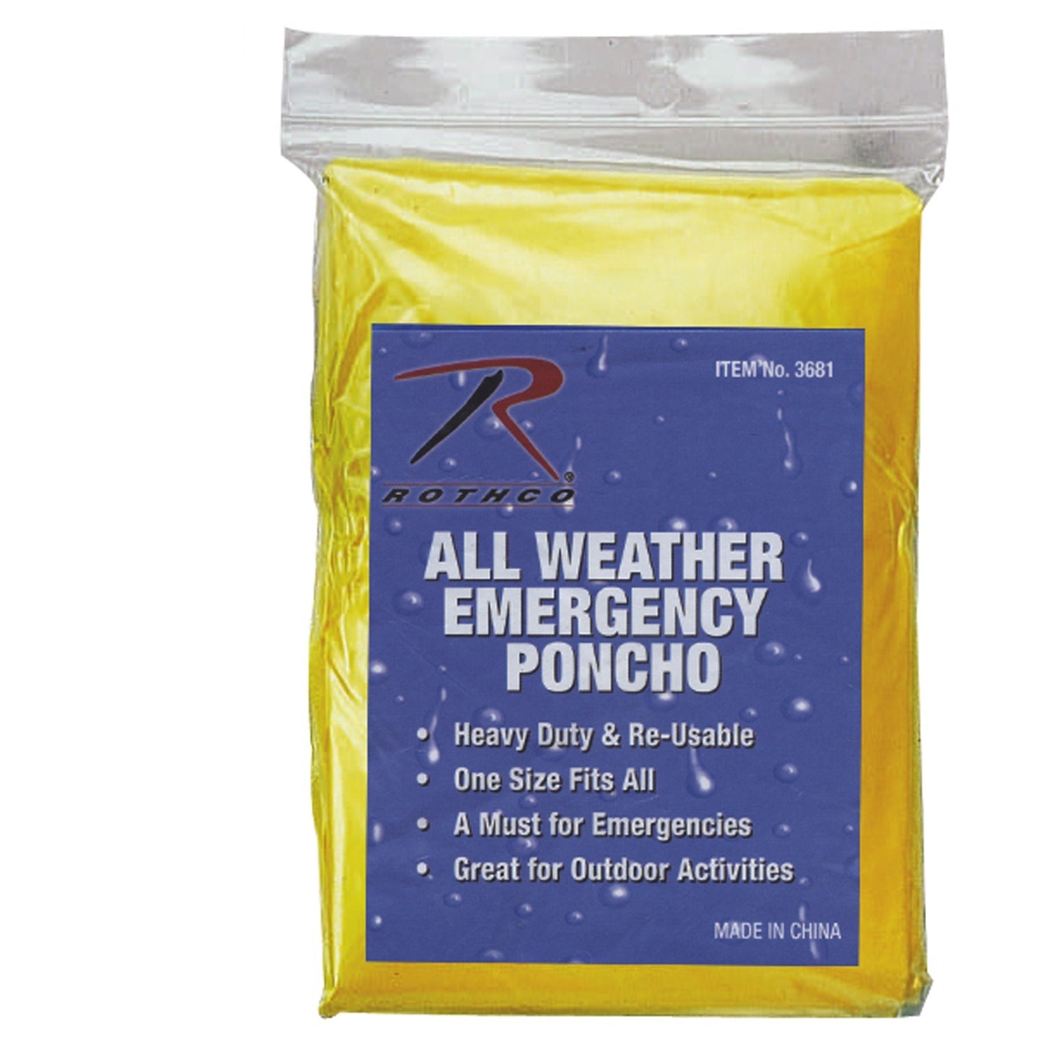 All Weather Emergency Poncho - Tactical Choice Plus