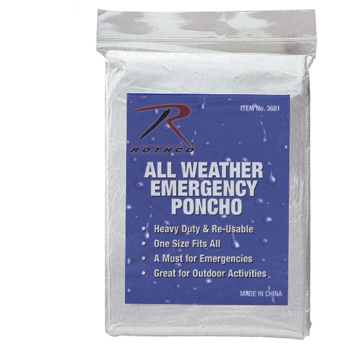 All Weather Emergency Poncho - Tactical Choice Plus