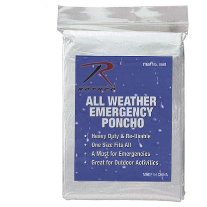 All Weather Emergency Poncho - Tactical Choice Plus