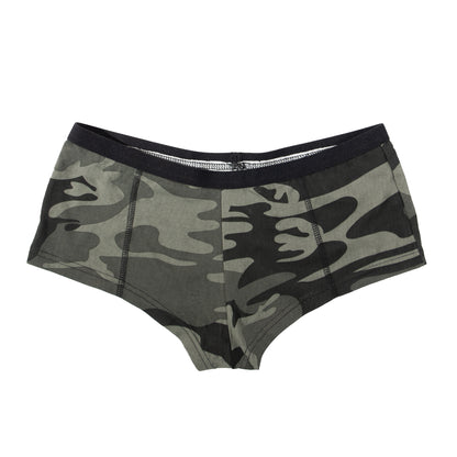 Black Camo "Booty Camp" Booty Shorts