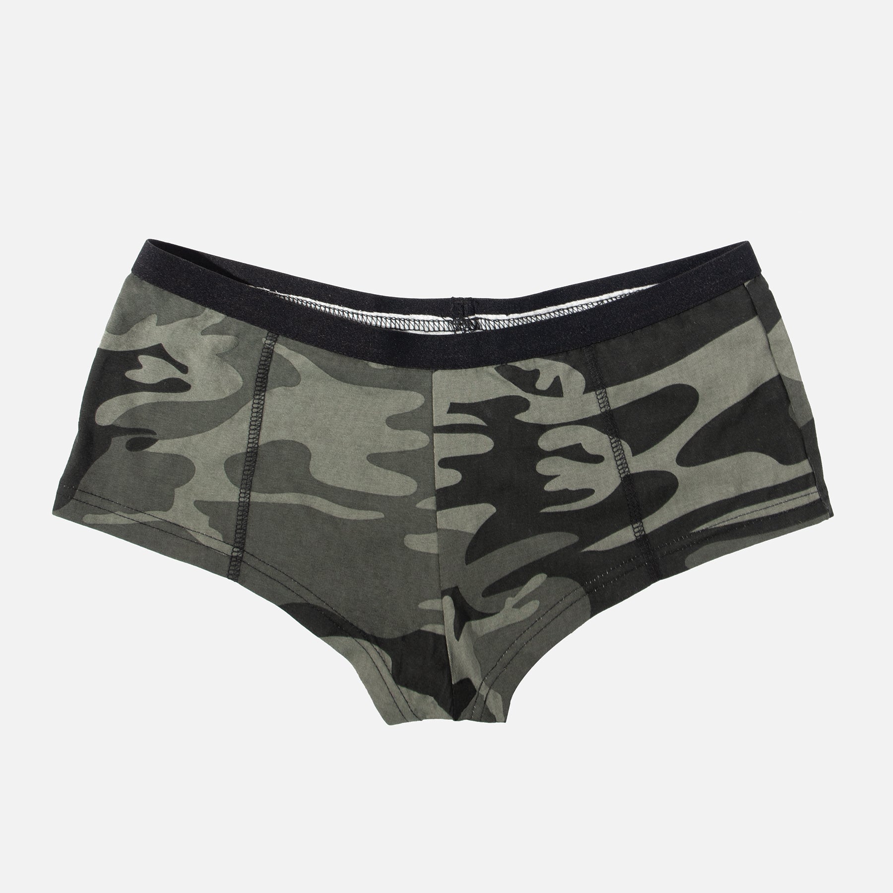 Rothco Black Camo "Booty Camp" Booty Shorts - Tactical Choice Plus