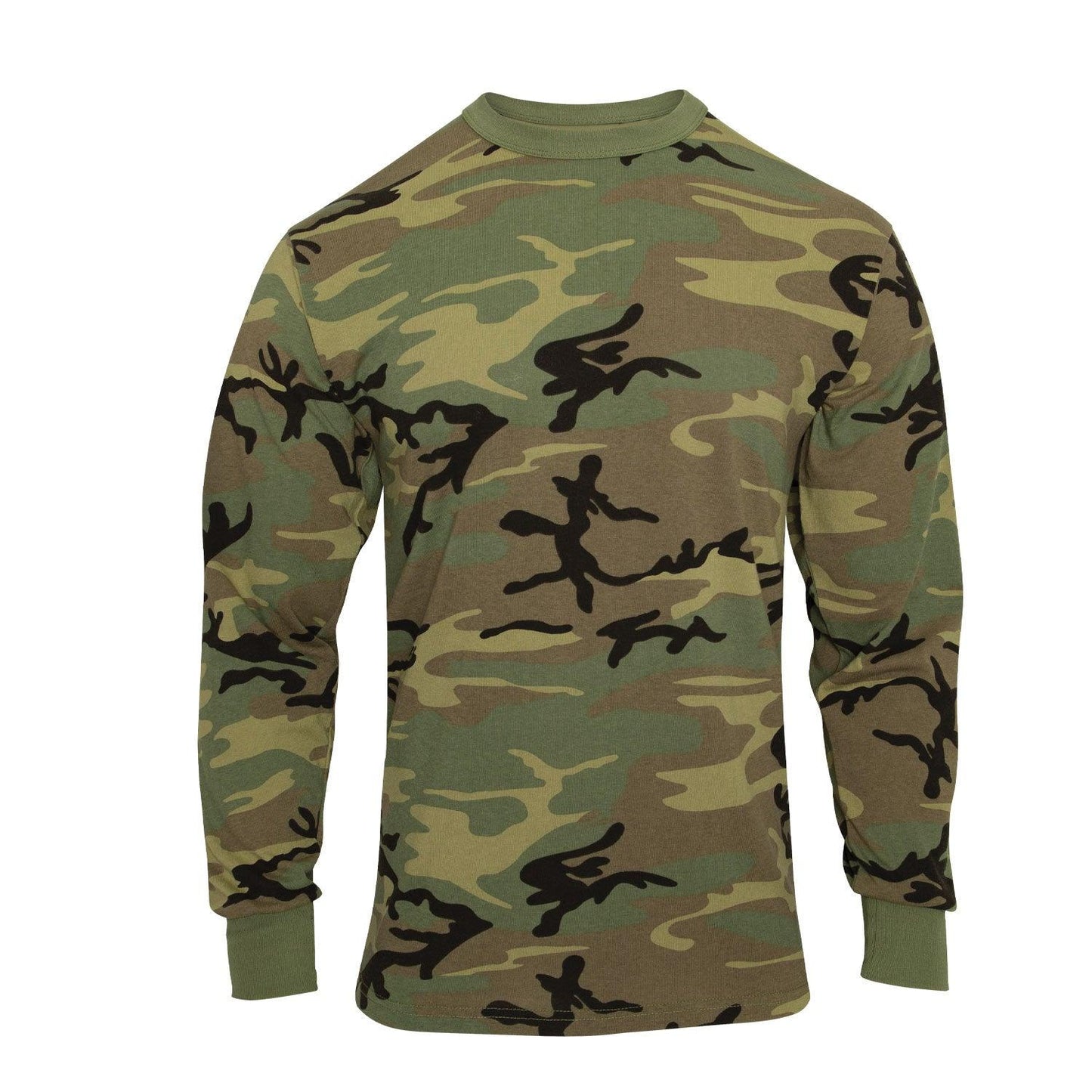Rothco Long Sleeve Vintage T-Shirt - Woodland Camo - Tactical Choice Plus