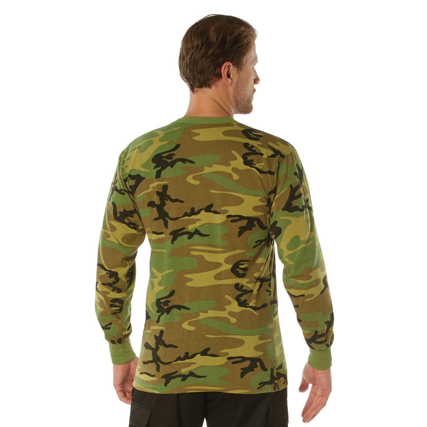 Rothco Long Sleeve Vintage T-Shirt - Woodland Camo - Tactical Choice Plus