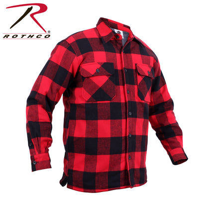 Extra Heavyweight Buffalo Plaid Sherpa Lined Flannel Shirts
