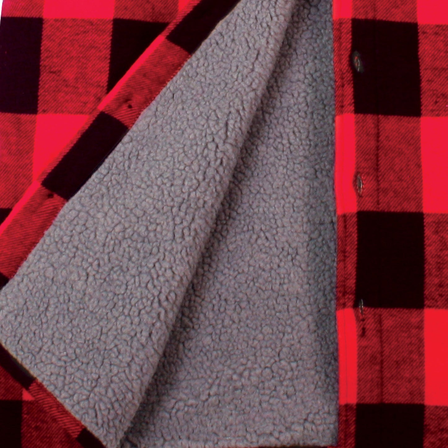 Extra Heavyweight Buffalo Plaid Sherpa Lined Flannel Shirts
