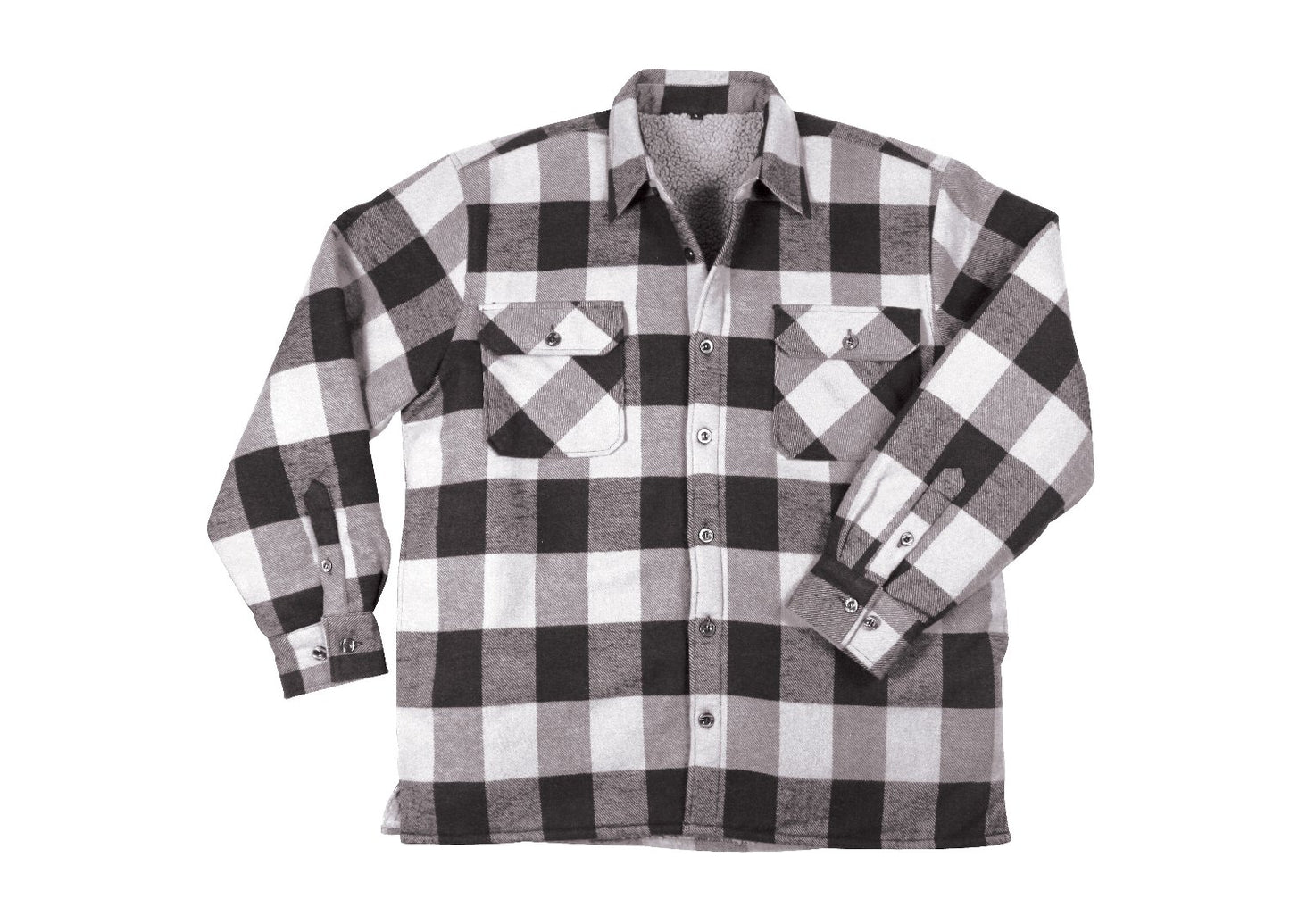 Extra Heavyweight Buffalo Plaid Sherpa Lined Flannel Shirts