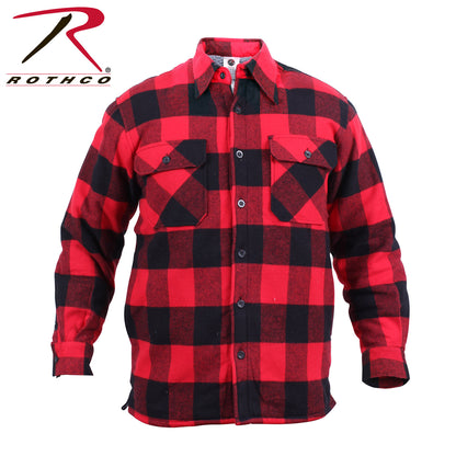 Extra Heavyweight Buffalo Plaid Sherpa Lined Flannel Shirts