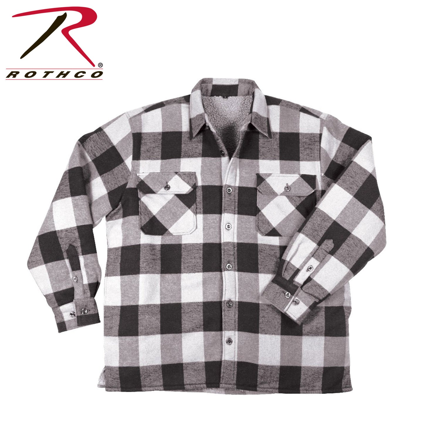 Extra Heavyweight Buffalo Plaid Sherpa Lined Flannel Shirts