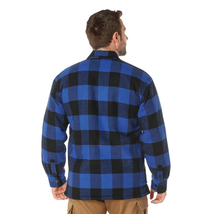 Extra Heavyweight Buffalo Plaid Sherpa Lined Flannel Shirts