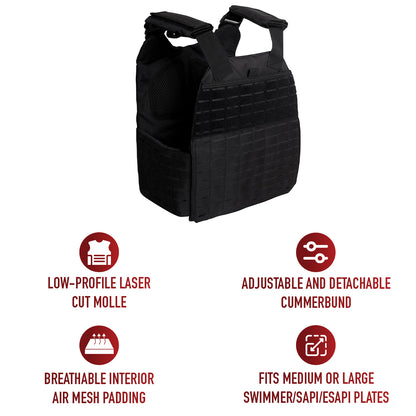 Laser Cut MOLLE Plate Carrier Vest