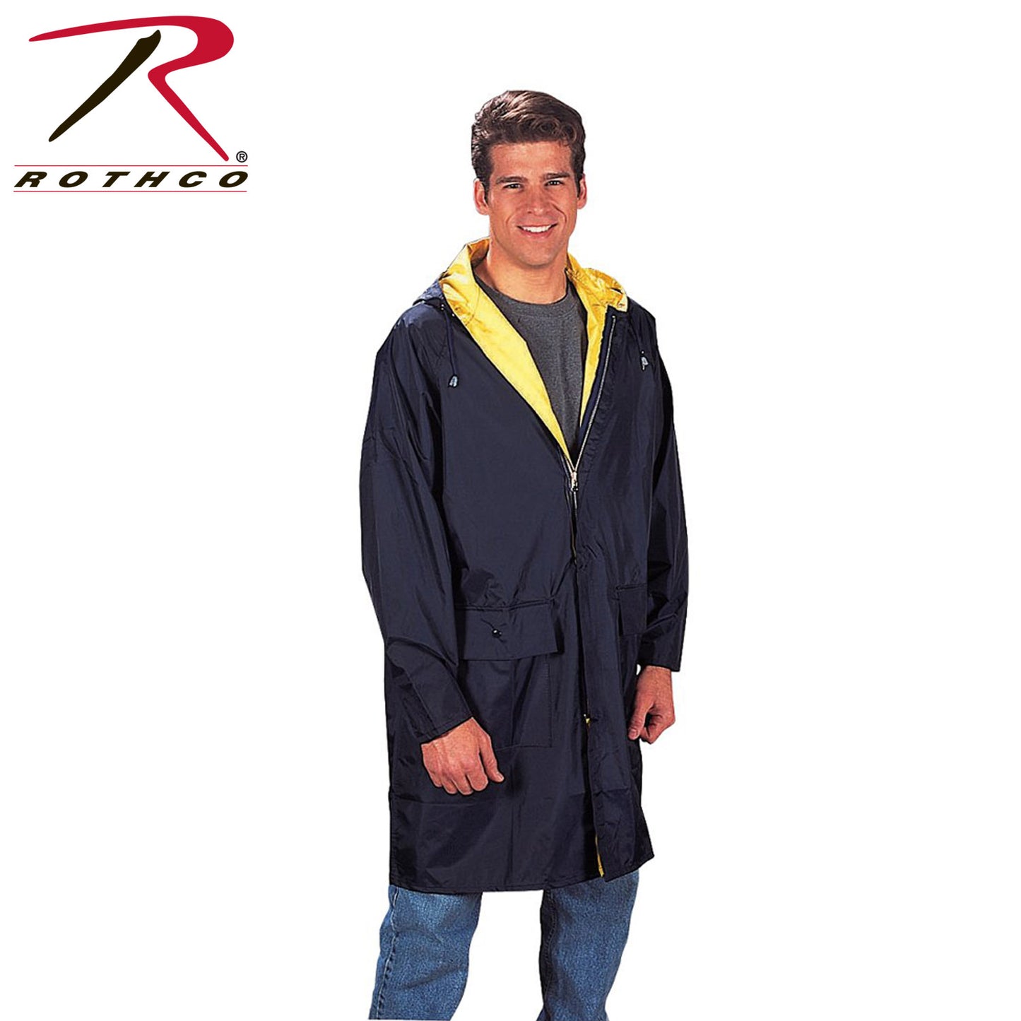 Reversible 3/4 Length Rain Parka