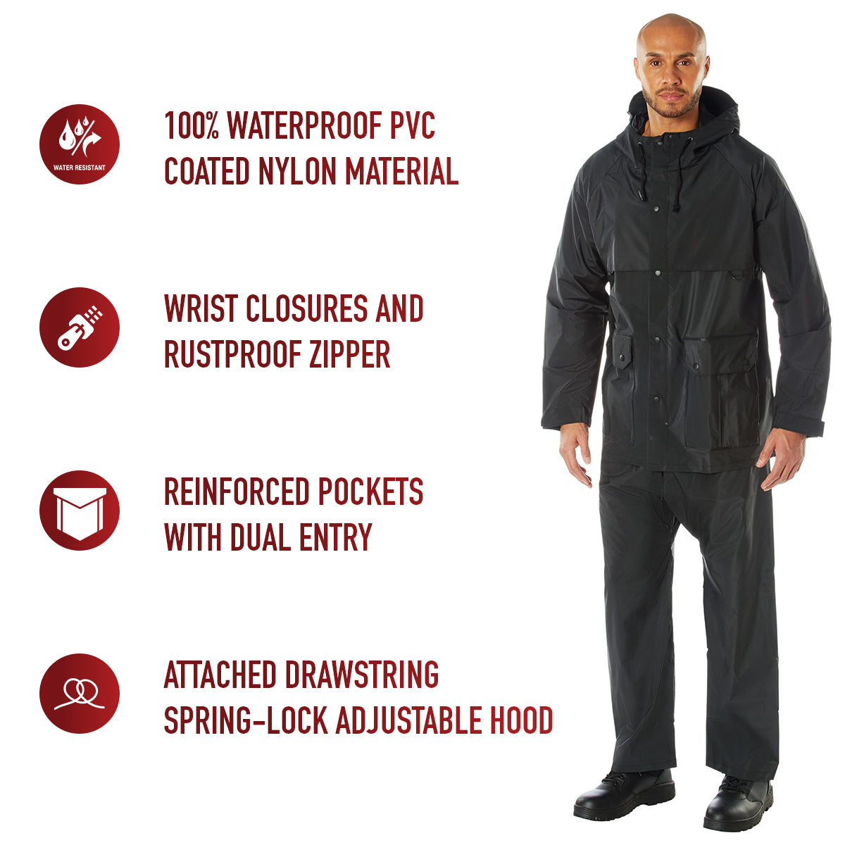 2 Piece Microlite PVC Rainsuit