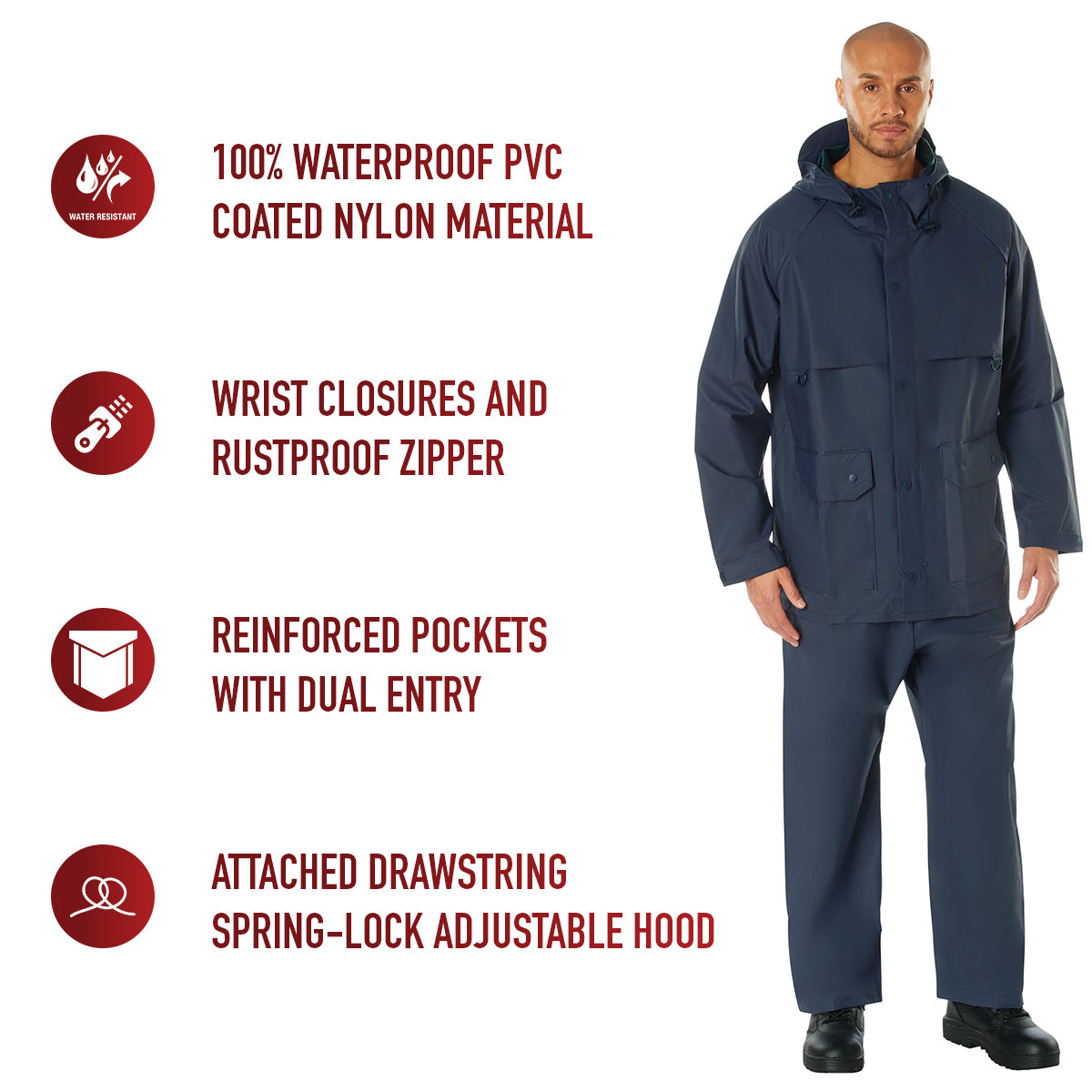 2 Piece Microlite PVC Rainsuit
