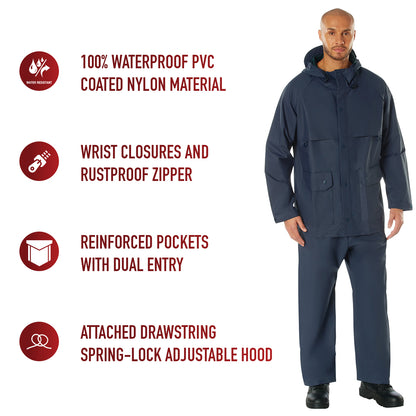 2 Piece Microlite PVC Rainsuit