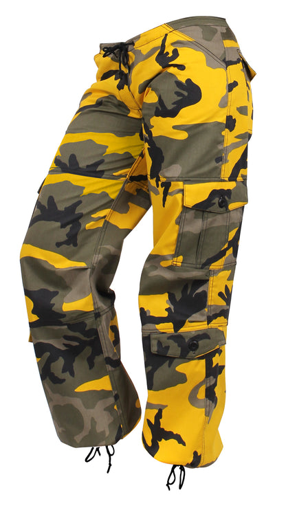 Women's Camo Vintage Paratrooper Fatigue Pants