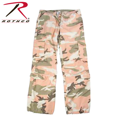 Women's Camo Vintage Paratrooper Fatigue Pants