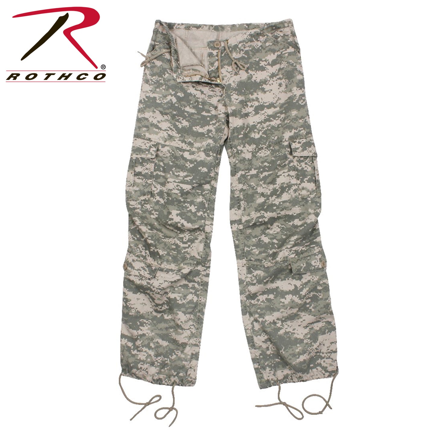 Women's Camo Vintage Paratrooper Fatigue Pants