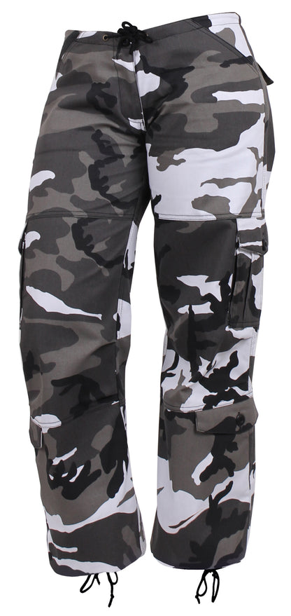 Women's Camo Vintage Paratrooper Fatigue Pants